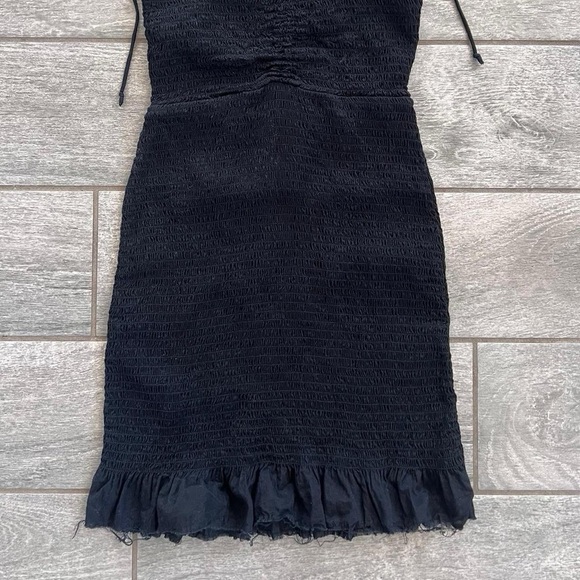 Free people black halter tie mini dress! - Picture 6 of 9